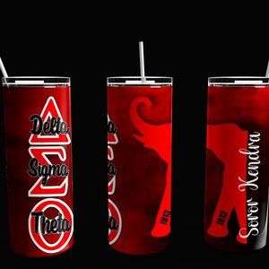 Delta Sigma Theta Personalized 20 oz Tumbler ELEPHANT 1913 Design Gift